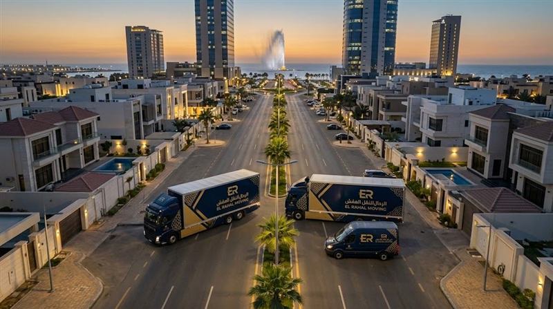 المشرف يسجل قائمة جرد الأثاث قبل بدء عملية النقل في جدة